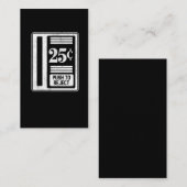 Retro Gamer Classic Arcade Coin-Op 25 cent Visitekaartje (Voorkant / Achterkant)