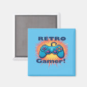 Retro Gamer Controller Ontwerp voor Classic Gaming Magneet (Voorkant / Achterkant)