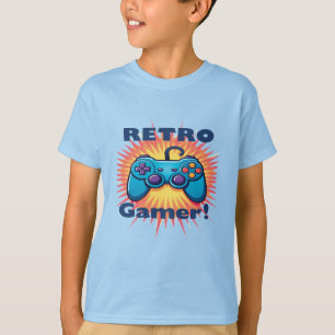 Retro Gamer Controller Ontwerp voor Classic Gaming T-shirt