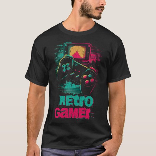Retro Gamer Gaming console 90s Kind  Video T-shirt (Voorkant)