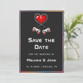 Retro Gamer Gaming Lovers Geek Funny Nerdy Simple Save The Date (Staand voorkant)