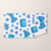 Retro Gamer Handdoek – Blauw Videospel (Handdoek)