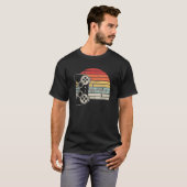 Retro gamer hartslag videogames Gaming E T-shirt (Voorkant volledig)