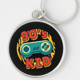 Retro Gamer Joystick Cadeau Voor 90s Gamer Kindere Sleutelhanger