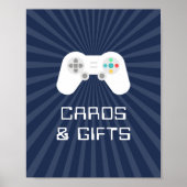 Retro Gamer Kids Verjaardagsfeestje Kaarten & Cade Poster (Voorkant)
