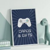 Retro Gamer Kids Verjaardagsfeestje Kaarten & Cade Poster
