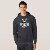 Retro Gamer Konijn Hoodie (Voorkant volledig)
