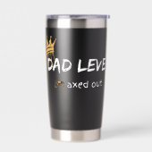 Retro gamer kunst 'Dad Level Maxed Out' Geïsoleerde Drinkbeker (Links)