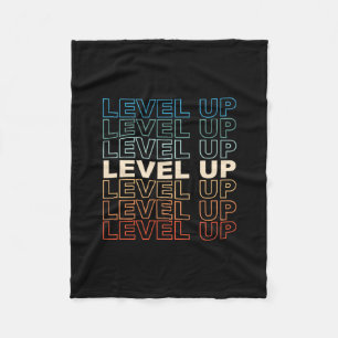Retro Gamer Level Omhoog Videogame Liefhebber Retr Fleece Deken