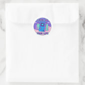 Retro Gamer Level Up Sticker - 8-Bit Pixel Art Des (Tas)