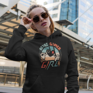 Retro Gamer Meisje - Videospel Hoodie