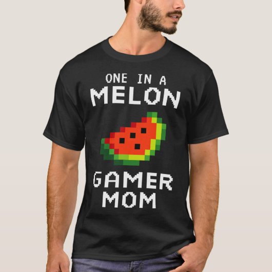 Retro Gamer Moeder Gift - Grappige Watermeloen Een T-shirt (Voorkant)