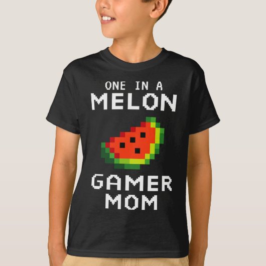 Retro Gamer Moeder Gift - Grappige Watermeloen Een T-shirt (Voorkant)