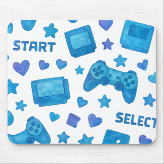 Retro Gamer Muismat – Blue Video Game Controller