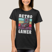 Retro Gamer Pinball-machine T-shirt (Voorkant)