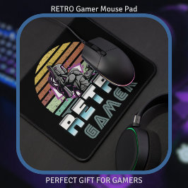 Retro Gamer Robot PC Sticker Kunst Muismat