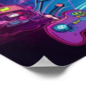 Retro Gamer Robot Poster (Hoek)