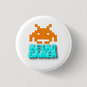 Retro Gamer Ronde Button 3,2 Cm