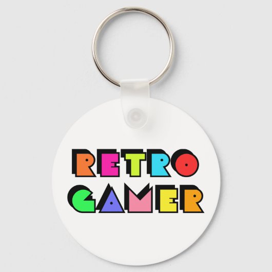 Retro Gamer Sleutelhanger (Voorkant)
