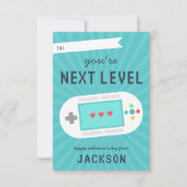 Retro Gamer Thema Classroom Valentijnsdag Kaart (Voorkant)