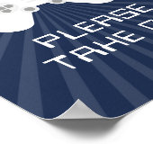 Retro Gamer Thema Kinderen Verjaardagsfeestvoortek Poster (Hoek)