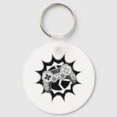 Retro Gamer Vader Cool Dads Club Sleutelhanger (Achterkant)