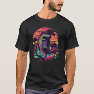 Retro Gamer Vibes – Vintage Arcade Neon T-shirt