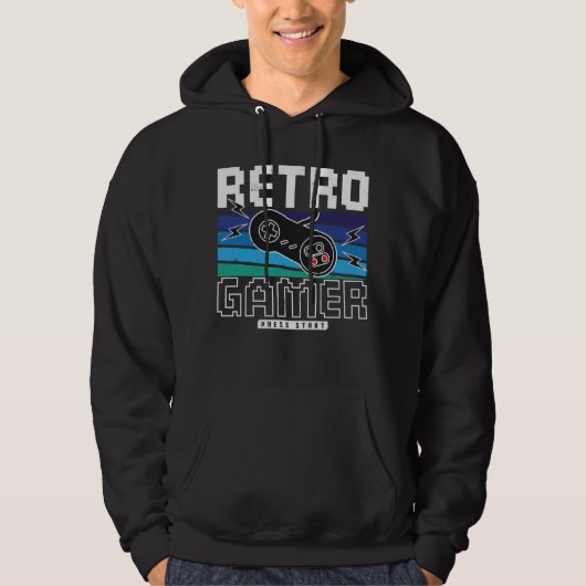Retro Gamer -  videogame Hoodie (Voorkant)