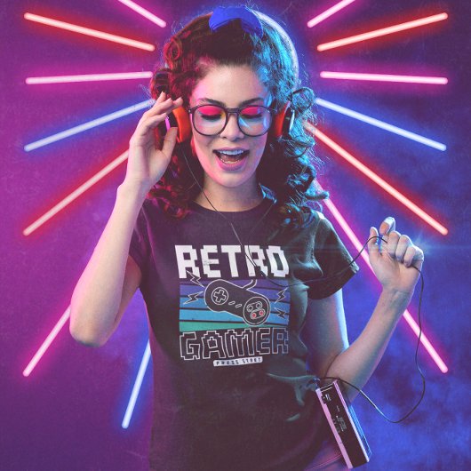 Retro Gamer - Videospel T-shirt