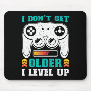 Retro Gamer Wordt Niet Ouder Ik Level Up Gamer Ver Muismat