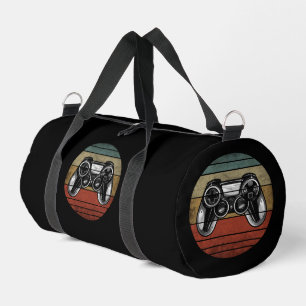 Retro Gamer Zwart En Wit Plunjezak