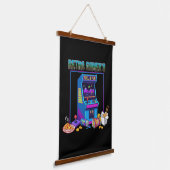 Retro Gamer's Fuel & Fun | 8-Bit Pixel Art Arcade Hangend Wandkleed (Gebogen)