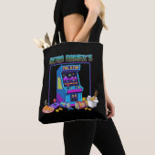 Retro Gamer's Fuel & Fun | 8-Bit Pixel Art Arcade Tote Bag (Dichtbij)
