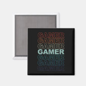 Retro Gamers Videogames Gaming Videogame Magneet (Voorkant / Achterkant)