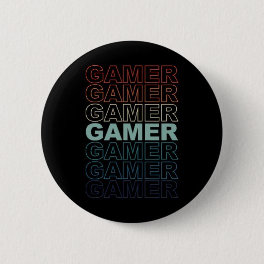  Retro Gamers Videogames Gaming Videogame Ronde Button 5,7 Cm (Voorkant)