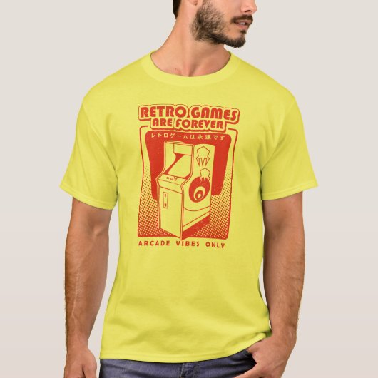 Retro Games Are Forever T-shirt (Voorkant)