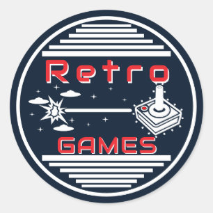 Retro Games NVB Ronde Sticker
