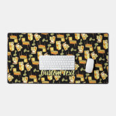 Retro Games Patroon Bureaumat (Keyboard & Muis)