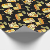 Retro Games Patroon Cadeaupapier (Hoek)