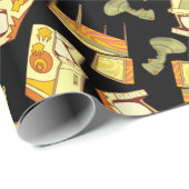 Retro Games Patroon Cadeaupapier (Rol Hoek)