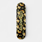 Retro Games Patroon Persoonlijk Skateboard (Voorkant)