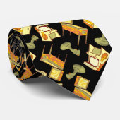 Retro Games Patroon Stropdas (Opgerold)