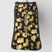 Retro Games Pattern Golf Head Hoesje Golfheadcover (Draai 90)