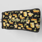 Retro Games Pattern Golf Head Hoesje Golfheadcover (Voorkant)