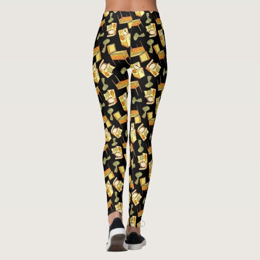 Retro Games Pattern Leggings (Achterkant)