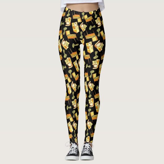 Retro Games Pattern Leggings (Voorkant)