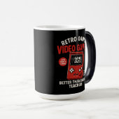 Retro games video games teaching english since Magische Mok (Voorkant rechts)