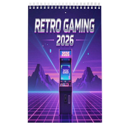 Retro Gaming 2026 Calendar Kalender (Hoes)