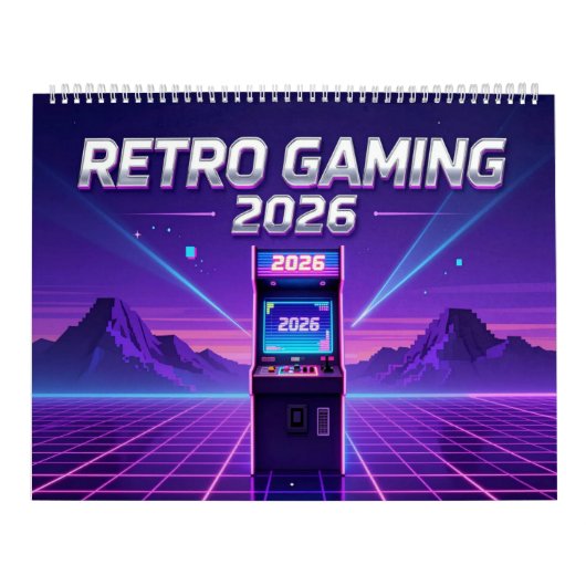 Retro Gaming 2026 Calendar Kalender (Hoes)
