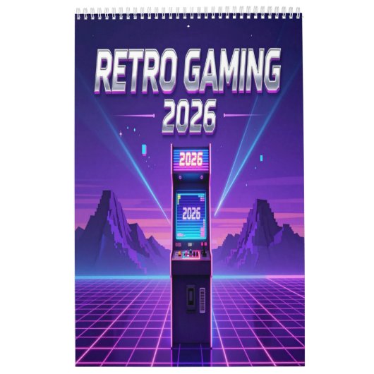 Retro Gaming 2026 Calendar Kalender (Hoes)